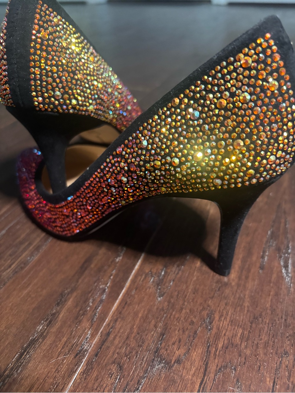 INC International Concepts Multicolor Crystal Pointed Toe Pumps - Picture 4 of 4